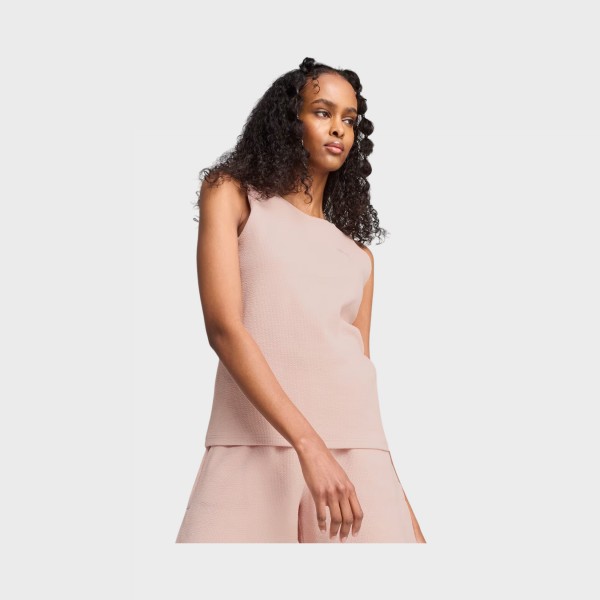 Puma HER Sleek Tank Cat Logo Γυναικεια Αμανικη Μπλουζα Ροζ