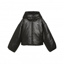 Puma Wardrobe Ess Shiny Hooded Padded J