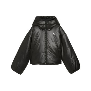 Puma Wardrobe Ess Shiny Hooded Padded J
