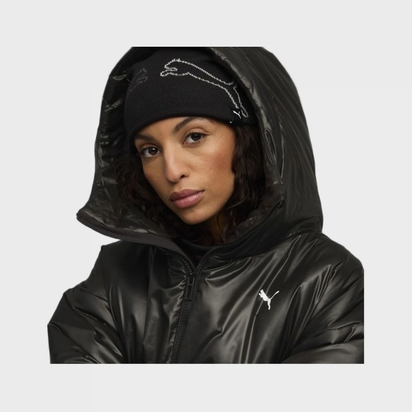 Puma Wardrobe Ess Shiny Hooded Padded J