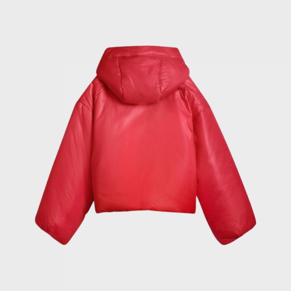 Puma Wardrobe Ess Shiny Hooded Padded J