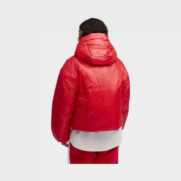 Puma Wardrobe Ess Shiny Hooded Padded J