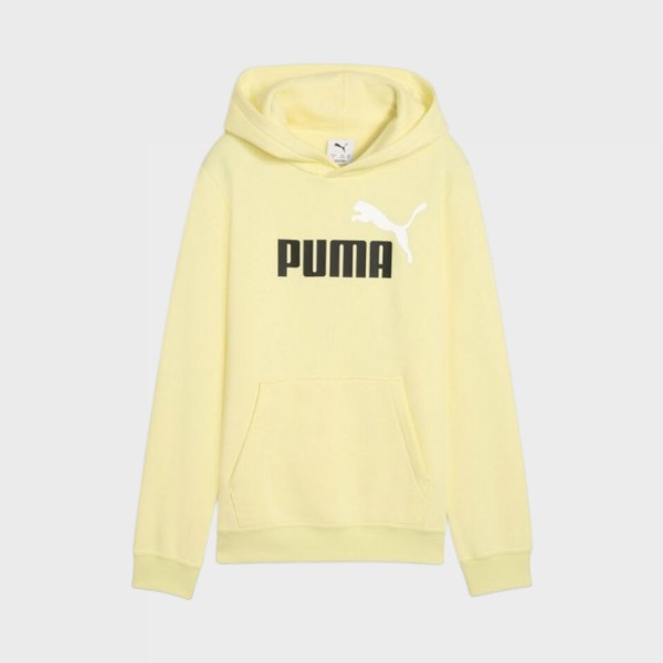 Puma Essentials 2 Logo NO1 Hooded Color Εφηβικο Φουτερ Κιτρινο