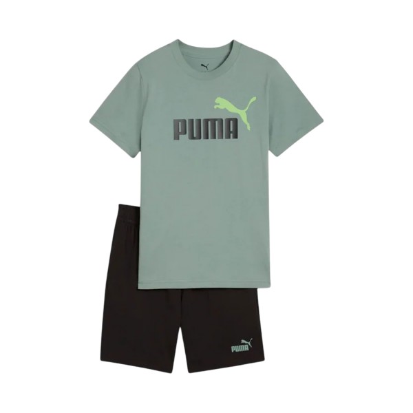 Puma Essentials 2 Color No1 Logo Παιδικο Σετ Ρουχων Βεραμαν - Μαυρο