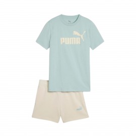Puma Essentials 2 Color No1 Logo Κοριτσιστικο Παιδικο Σετ Ρουχων Βεραμαν - Μπεζ