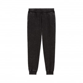 Puma Ess Elevated Comfort Wash Style FL Γυναικειο Παντελονι Μαυρο