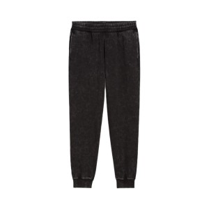 Puma Ess Elevated Comfort Wash Style FL Γυναικειο Παντελονι Μαυρο
