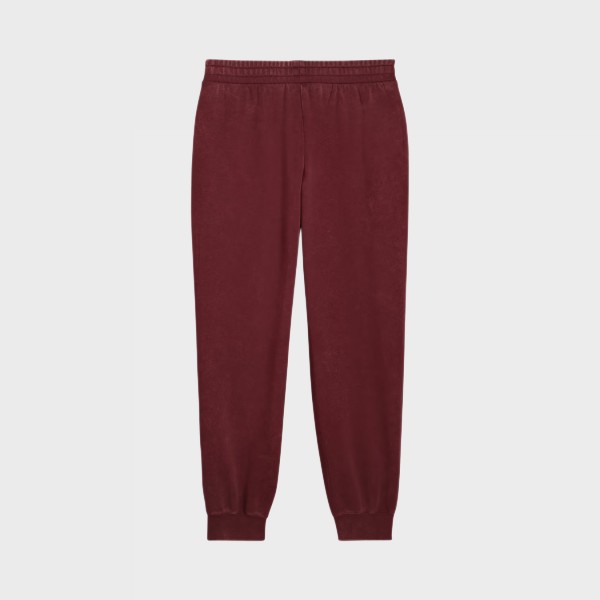 Puma Ess Elevated Comfort Wash Style FL Γυναικειο Παντελονι Μπορντο