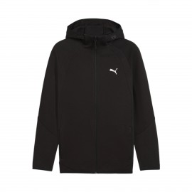 Puma Evostripe Full Zip Tech DK Hooded Ανδρικη Ζακετα Μαυρη