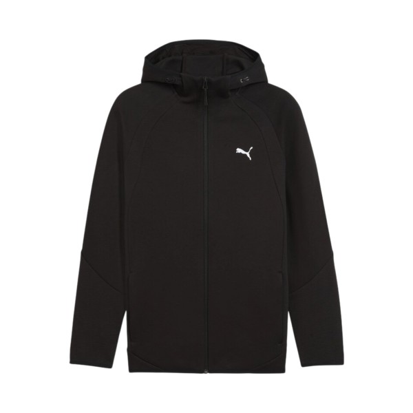 Puma Evostripe Full Zip Tech DK Hooded Ανδρικη Ζακετα Μαυρη