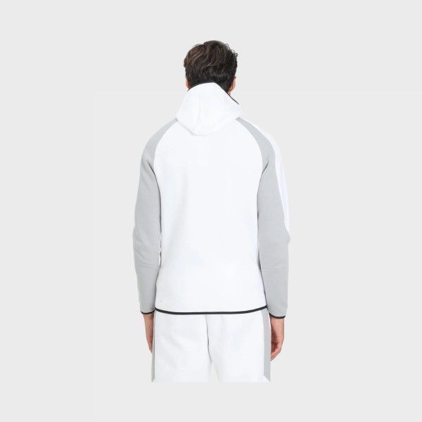 Puma Evostripe Full Zip Tech DK Hooded Ανδρικη Ζακετα Λευκη