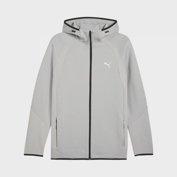 Puma Evostripe Full Zip Tech DK Hooded Ανδρικη Ζακετα Γκρι