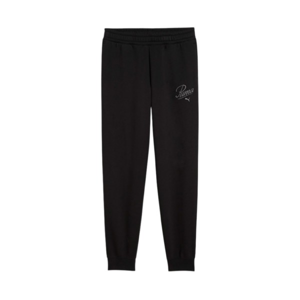 Puma Essentials Script Fleece Παιδικο Παντελονι Φορμας Μαυρο