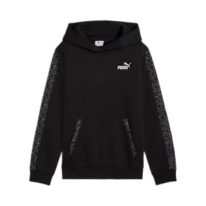 Puma Ess Graphic Animal FL Hooded Παιδικο Φουτερ Μαυρο