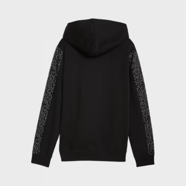 Puma Ess Graphic Animal FL Hooded Παιδικο Φουτερ Μαυρο