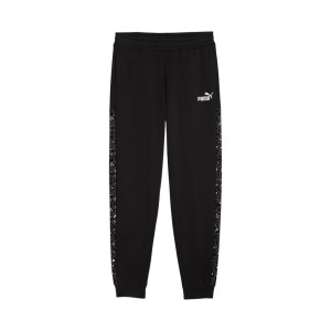 Puma Ess Graphic Animal High Waist FL Εφηβικο Παντελόνι Μαυρο