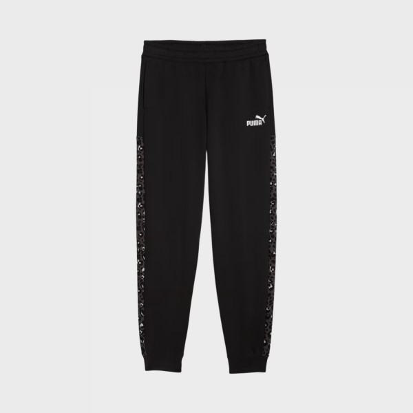 Puma Ess Graphic Animal High Waist FL Εφηβικο Παντελόνι Μαυρο