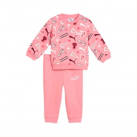 Puma Minicats AOP Crew FL INF Set