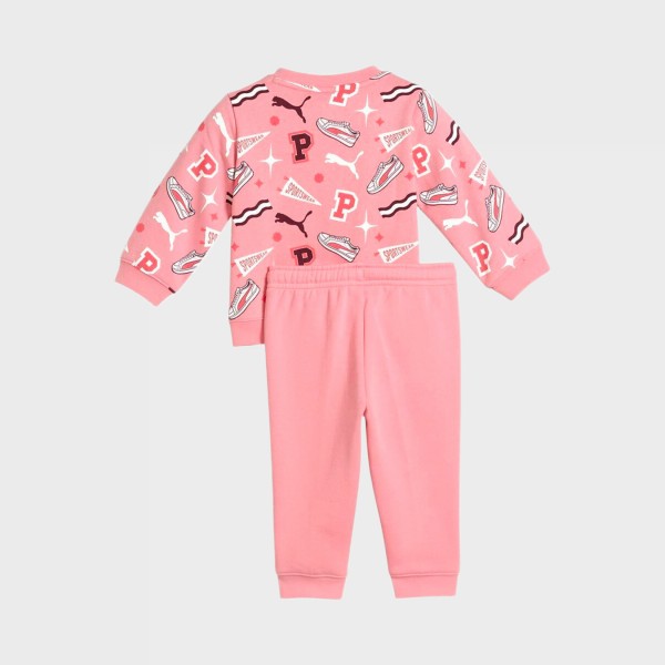 Puma Minicats AOP Crew FL INF Set