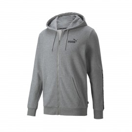 Puma Essentials Plus Tape FZ Ανδρικη Ζακετα Γκρι