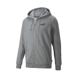 Puma Essentials Plus Tape FZ Ανδρικη Ζακετα Γκρι