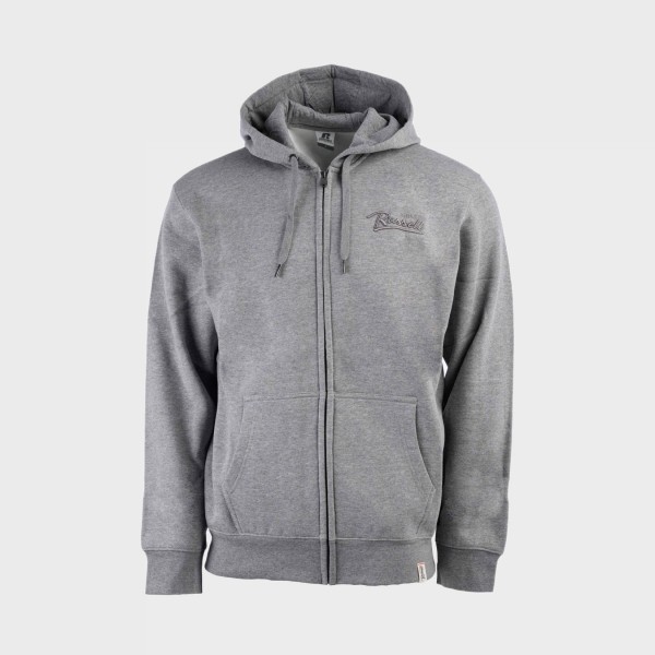 Russell Athletics Zip Hooded Classic Ανδρικη Ζακετα Γκρι