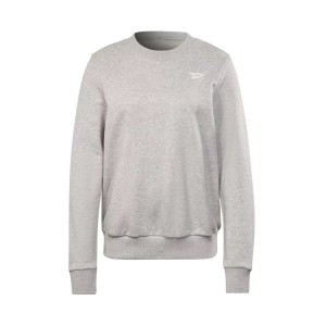 Reebok Identity French Terry Crew Neck Small Logo Γυναικεια Φουτερ Γκρι