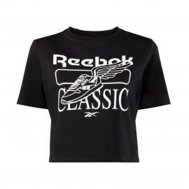 Reebok Sport Classics Graphic Γυναικεια Μπλουζα Μαυρη
