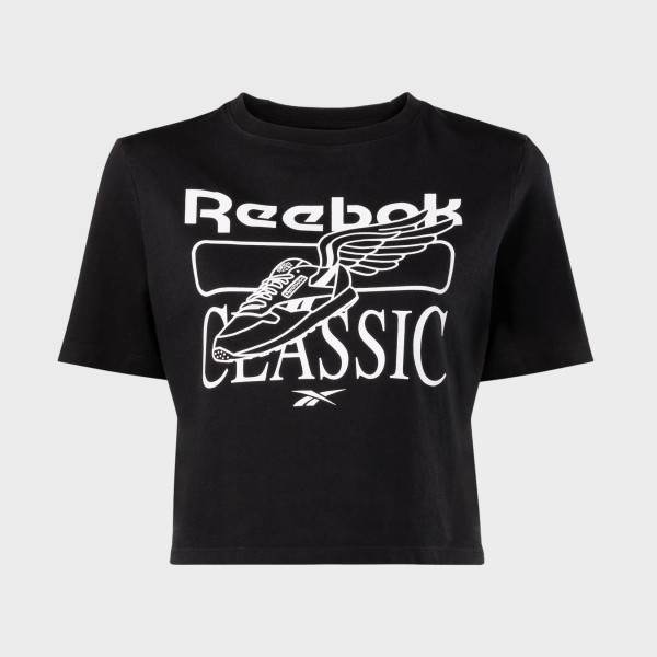 Reebok Sport Classics Graphic Γυναικεια Μπλουζα Μαυρη