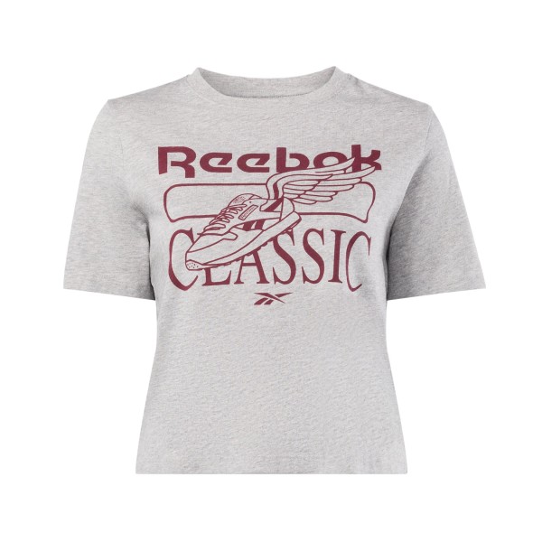 Reebok Sport Classics Graphic Γυναικεια Μπλουζα Γκρι