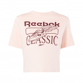 Reebok Sport Classics Graphic Γυναικεια Μπλουζα Ροζ