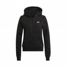 Reebok Identity Small Logo Fleece Γυναικεια Ζακετα Μαυρη