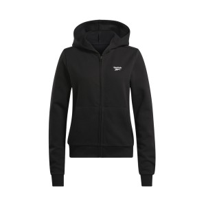Reebok Identity Small Logo Fleece Γυναικεια Ζακετα Μαυρη