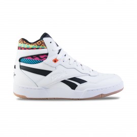 Reebok BB 4000 II Mid Sneakers Ανδρικο Παπουτσι Λευκο - Πολυχρωμο