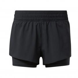 Reebok Sports Wor Run Two In One Running Γυναικειο Σορτσακι Μαυρο