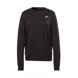 Reebok Identity French Terry Crew Neck Small Logo Γυναικεια Φουτερ Μαυρη