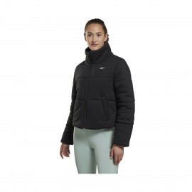 Reebok Sport S Puffer Γυναικειο Μπουφαν Μαυρο