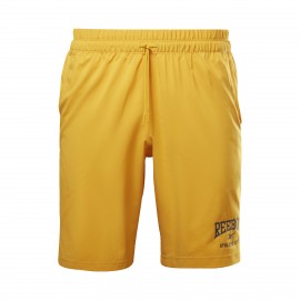 Reebok Workout Ready Graphic Ανδρικη Βερμουδα Κιτρινη