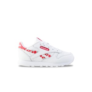Reebok CLassics Leather MLT Παιδικο Παπουτσι Λευκο - Κοκκινο