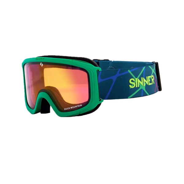 Sinner Duck Mountain Παιδικη Μασκα Σκι - Snowboard Πρασινη