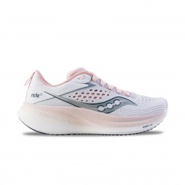 Saucony Ride 17 Running Γυναικειο Παπουτσι Ροζ - Λευκο
