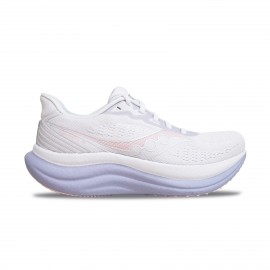 Saucony Triumph 23 Running Γυναικειο Παπουτσι Λευκο - Λιλα