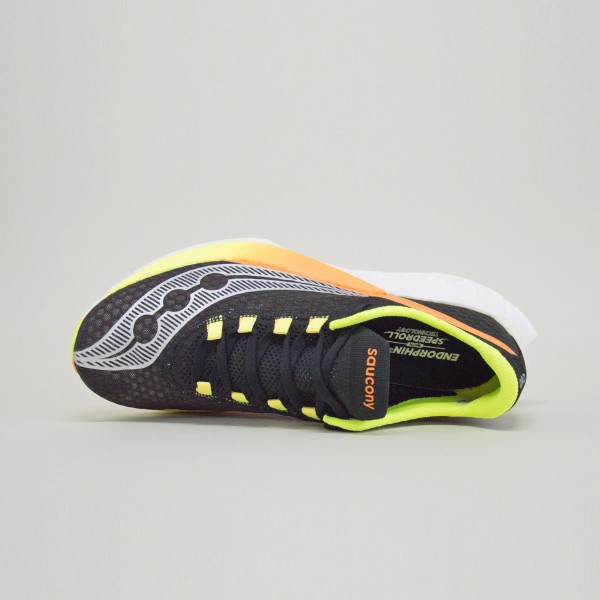 Saucony Endorphin Pro 4 SpeedRoll Race Run Ανδρικο Παπουτσι Μαυρο - Πολυχρωμο