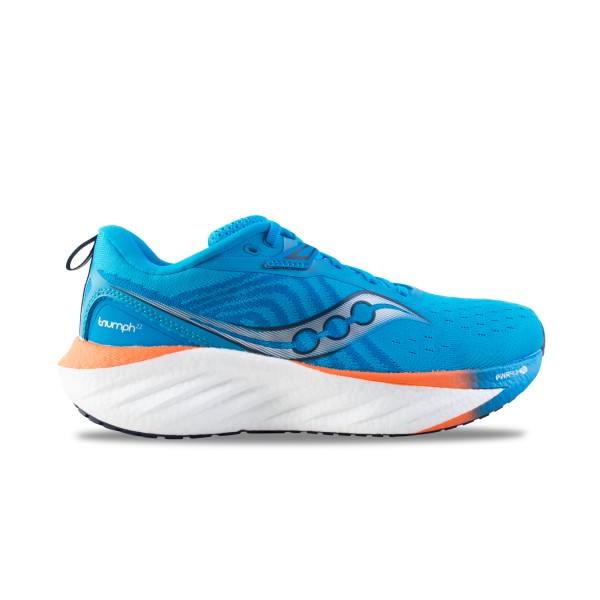 Saucony Triumph 22 PWRRun PB Running Ανδρικο Παπουτσι Μπλε - Πορτοκαλι