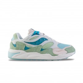 Saucony Originals Grid Shadow 2 Casual Sneakers Ανδρικο Παπουτσι Πρασινο - Μπλε