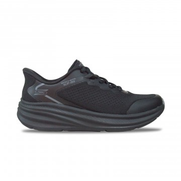 Skechers Slip Ins Knit Bungee Ανδρικο Παπουτσι Μαυρο