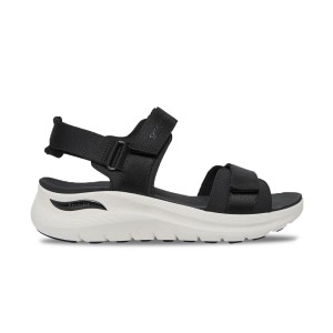 Skechers Arch Fit 2.0 Go Getter Γυναικειο Πεδιλο Μαυρο - Λευκο