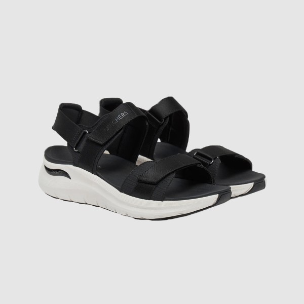 Skechers Arch Fit 2.0 Go Getter Γυναικειο Πεδιλο Μαυρο - Λευκο