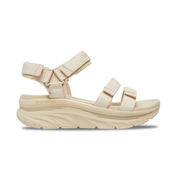 Skechers D Lux Walker Going Out Style Γυναικειο Πεδιλο Μπεζ