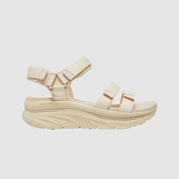Skechers D Lux Walker Going Out Style Γυναικειο Πεδιλο Μπεζ